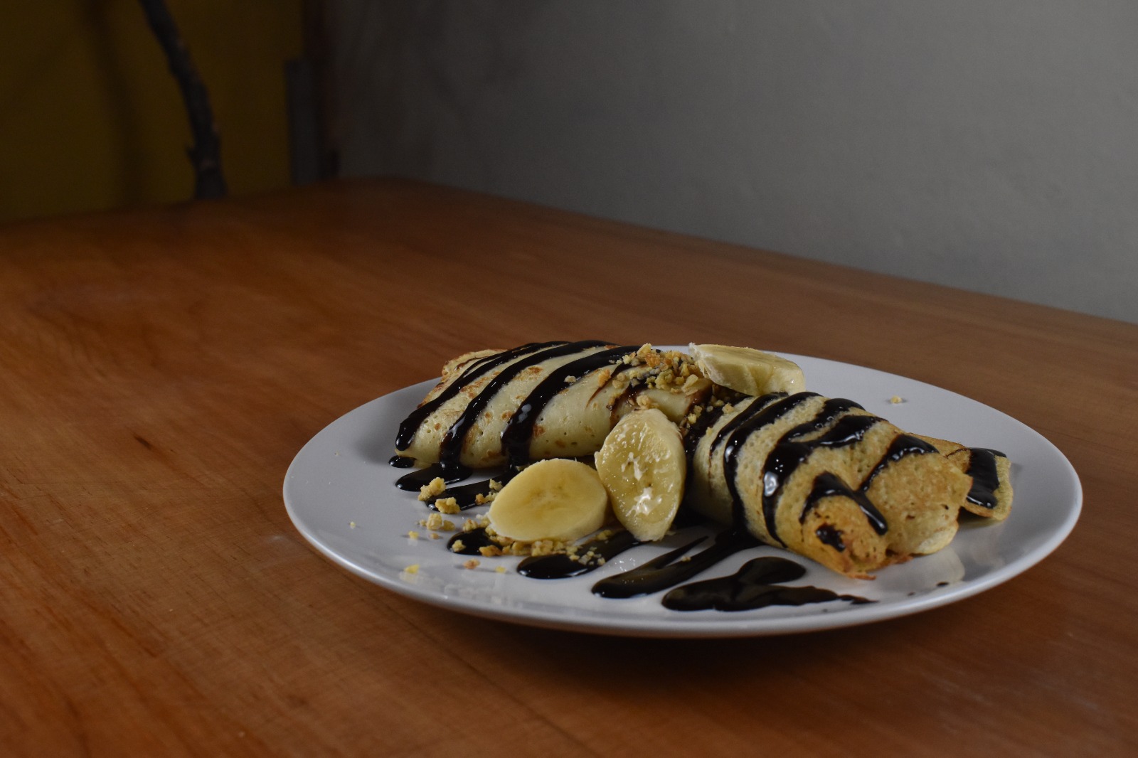 Postre servido en El Oasis